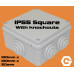 *CLEARANCE*  200 UNITS FOR PRICE OF 100 - 100mm X 100mm X 50mm Square Junction box IP55 with knockouts